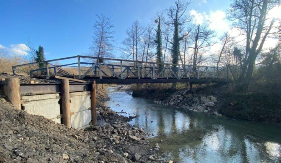 Один из трех мостов, смытых паводком в селе Молдавановка, восстановлен и готов к эксплуатации