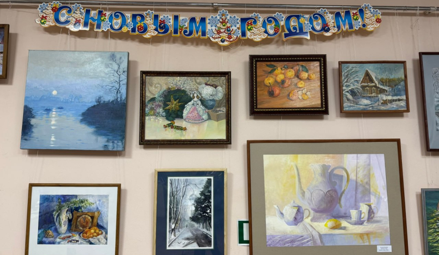 Праздник искусства: в Детской художественной школе Туапсе открылась выставка «Зимние мотивы»