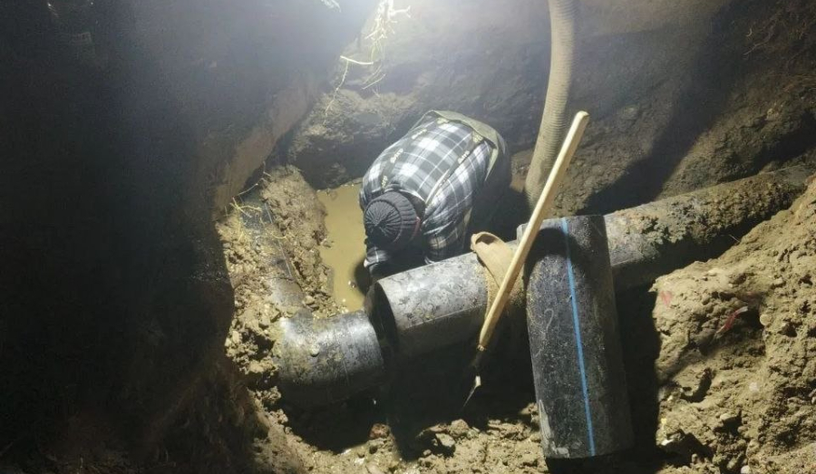 Более 60 тысяч жителей Горячего Ключа остались без воды из-за аварии на магистрали